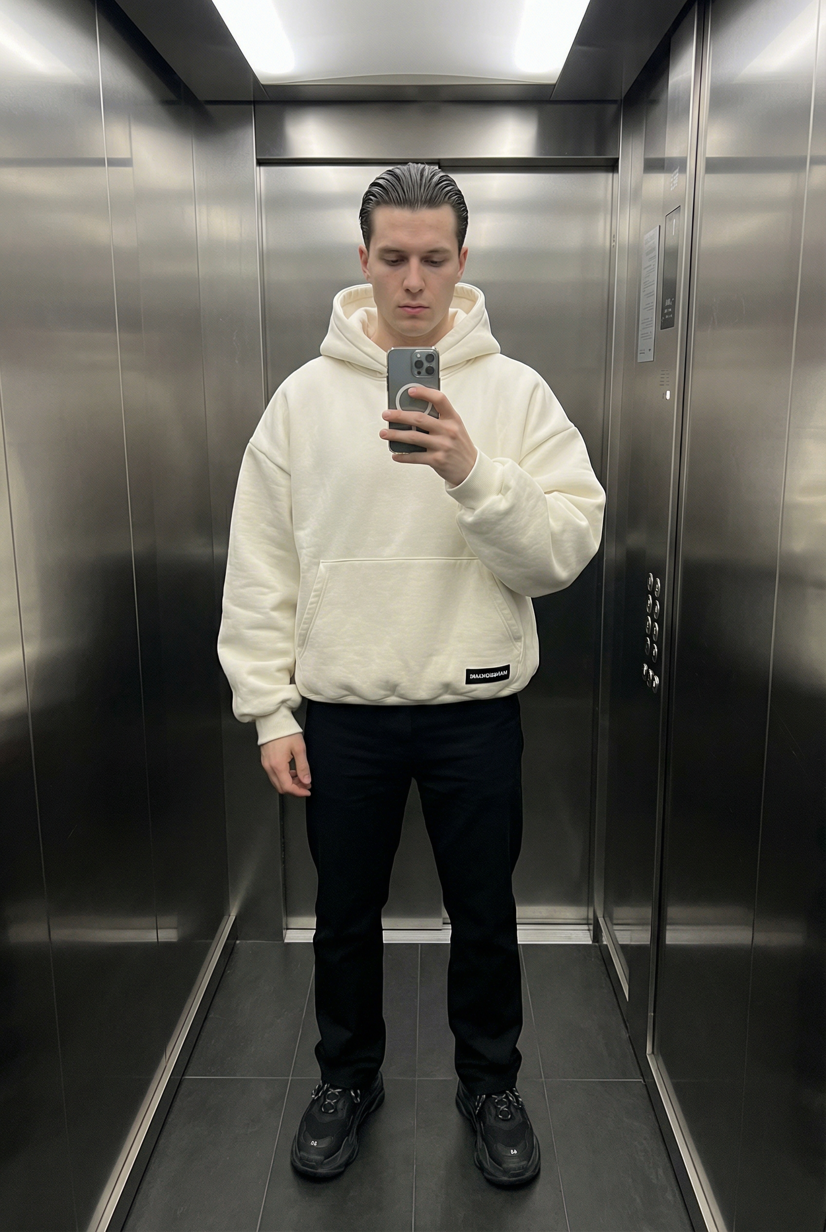 CRUDE WHITE – HOODIE HEAVYWEIGHT